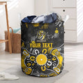 Personalized Richmond Tigers Laundry Basket Aboriginal Dot Painting Graffiti Style