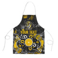 Personalized Richmond Tigers Apron Aboriginal Dot Painting Graffiti Style