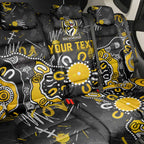 Personalized Richmond Tigers Back Car Seat Cover Aboriginal Dot Painting Graffiti Style