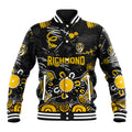 Personalized Richmond Tigers Baseball Jacket Aboriginal Dot Painting Graffiti Style