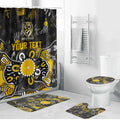 Personalized Richmond Tigers Bathroom Set Aboriginal Dot Painting Graffiti Style