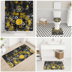 Personalized Richmond Tigers Bathroom Set Aboriginal Dot Painting Graffiti Style