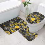 Personalized Richmond Tigers Bathroom Set Aboriginal Dot Painting Graffiti Style