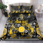Personalized Richmond Tigers Bedding Set Aboriginal Dot Painting Graffiti Style
