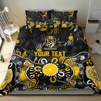 Personalized Richmond Tigers Bedding Set Aboriginal Dot Painting Graffiti Style