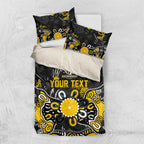 Personalized Richmond Tigers Bedding Set Aboriginal Dot Painting Graffiti Style