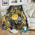 Personalized Richmond Tigers Blanket Aboriginal Dot Painting Graffiti Style
