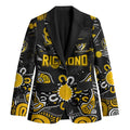 Personalized Richmond Tigers Blazer Aboriginal Dot Painting Graffiti Style