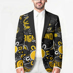 Personalized Richmond Tigers Blazer Aboriginal Dot Painting Graffiti Style