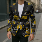 Personalized Richmond Tigers Blazer Aboriginal Dot Painting Graffiti Style