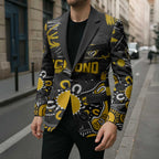 Personalized Richmond Tigers Blazer Aboriginal Dot Painting Graffiti Style