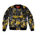 Personalized Richmond Tigers Bomber Jacket Aboriginal Dot Painting Graffiti Style