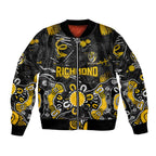 Personalized Richmond Tigers Bomber Jacket Aboriginal Dot Painting Graffiti Style