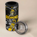 Personalized Richmond Tigers 4 in 1 Can Cooler Tumbler Aboriginal Dot Painting Graffiti Style