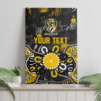 Personalized Richmond Tigers Canvas Wall Art Aboriginal Dot Painting Graffiti Style