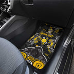 Personalized Richmond Tigers Car Mats Aboriginal Dot Painting Graffiti Style