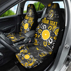 Personalized Richmond Tigers Car Seat Cover Aboriginal Dot Painting Graffiti Style