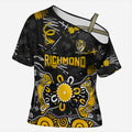 Personalized Richmond Tigers Cross Shoulder Shirt Aboriginal Dot Painting Graffiti Style