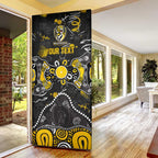 Personalized Richmond Tigers Door Cover Aboriginal Dot Painting Graffiti Style