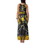 Personalized Richmond Tigers Family Matching Tank Maxi Dress and Hawaiian Shirt Aboriginal Dot Painting Graffiti Style