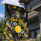 Personalized Richmond Tigers Garden Flag Aboriginal Dot Painting Graffiti Style