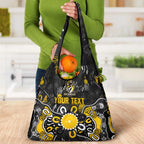 Personalized Richmond Tigers Grocery Bag Aboriginal Dot Painting Graffiti Style