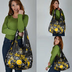 Personalized Richmond Tigers Grocery Bag Aboriginal Dot Painting Graffiti Style