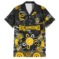 Personalized Richmond Tigers Hawaiian Shirt Aboriginal Dot Painting Graffiti Style