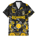 Personalized Richmond Tigers Hawaiian Shirt Aboriginal Dot Painting Graffiti Style