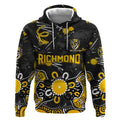 Personalized Richmond Tigers Hoodie Aboriginal Dot Painting Graffiti Style