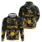 Personalized Richmond Tigers Hoodie Aboriginal Dot Painting Graffiti Style