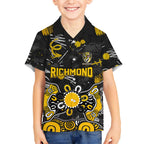 Personalized Richmond Tigers Kid Hawaiian Shirt Aboriginal Dot Painting Graffiti Style