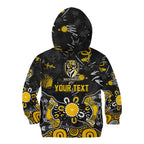 Personalized Richmond Tigers Kid Hoodie Aboriginal Dot Painting Graffiti Style