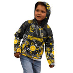 Personalized Richmond Tigers Kid Hoodie Aboriginal Dot Painting Graffiti Style