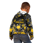 Personalized Richmond Tigers Kid Hoodie Aboriginal Dot Painting Graffiti Style
