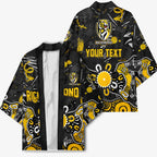 Personalized Richmond Tigers Kimono Aboriginal Dot Painting Graffiti Style