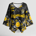 Personalized Richmond Tigers Kimono Sleeve Blouse Aboriginal Dot Painting Graffiti Style