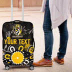 Personalized Richmond Tigers Luggage Cover Aboriginal Dot Painting Graffiti Style