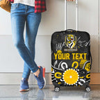 Personalized Richmond Tigers Luggage Cover Aboriginal Dot Painting Graffiti Style