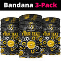 Personalized Richmond Tigers Neck Gaiter Aboriginal Dot Painting Graffiti Style