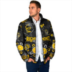 Personalized Richmond Tigers Padded Jacket Aboriginal Dot Painting Graffiti Style