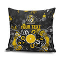 Personalized Richmond Tigers Pillow Cover Aboriginal Dot Painting Graffiti Style