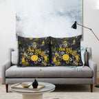 Personalized Richmond Tigers Pillow Cover Aboriginal Dot Painting Graffiti Style