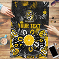 Personalized Richmond Tigers Puzzle Aboriginal Dot Painting Graffiti Style