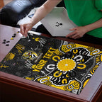 Personalized Richmond Tigers Puzzle Aboriginal Dot Painting Graffiti Style