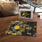 Personalized Richmond Tigers Puzzle Aboriginal Dot Painting Graffiti Style
