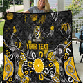 Personalized Richmond Tigers Quilt Aboriginal Dot Painting Graffiti Style