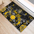 Personalized Richmond Tigers Rubber Doormat Aboriginal Dot Painting Graffiti Style