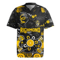 Personalized Richmond Tigers Rugby Jersey Aboriginal Dot Painting Graffiti Style