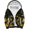 Personalized Richmond Tigers Sherpa Hoodie Aboriginal Dot Painting Graffiti Style